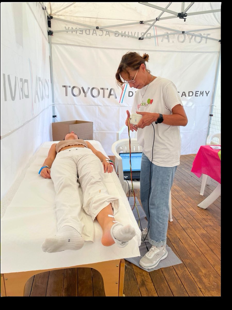 Impedenziometria allo stand della dietista